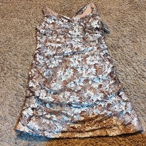 Express Women's Gold Metallic party dress, 6